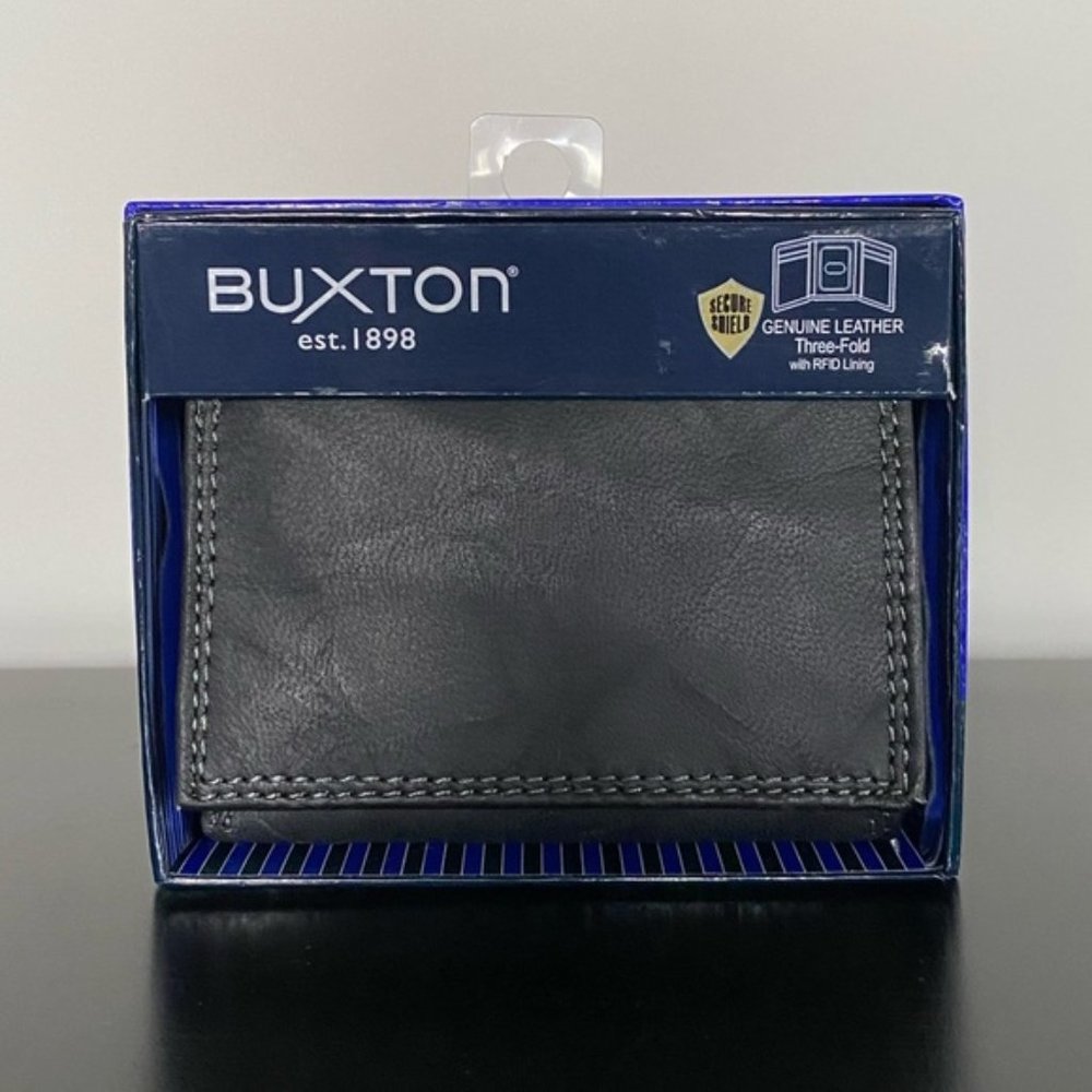 Buxton | Men’s Leather Tri-Fold Wallet